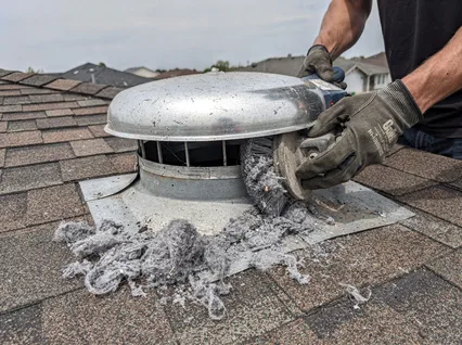 Cleaning Dryer Vent On Roof in Port Charlotte