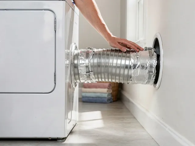 Professional dryer vent hose installation by Port Charlotte Dryer Vent Cleaning in Port Charlotte